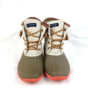 Sperry Top-Sider Brwn/Green Waterproof W Size 7